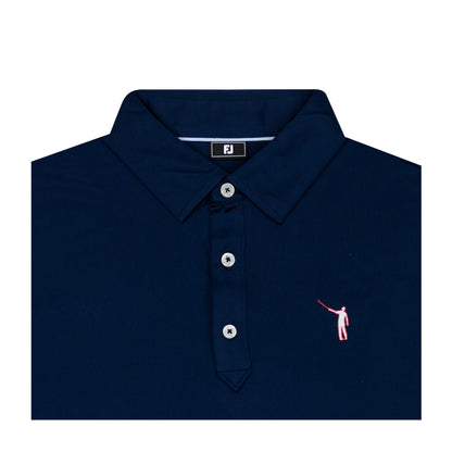NLU x FJ Solid Lisle Polo | Navy w/ Two-toned Wayward (Traditional Fit)