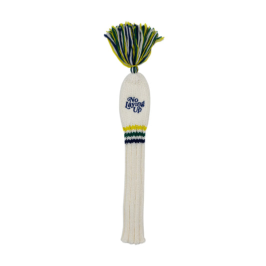 NLU x Fore Ewe Knit Fairway Headcover | White, Green, & Yellow