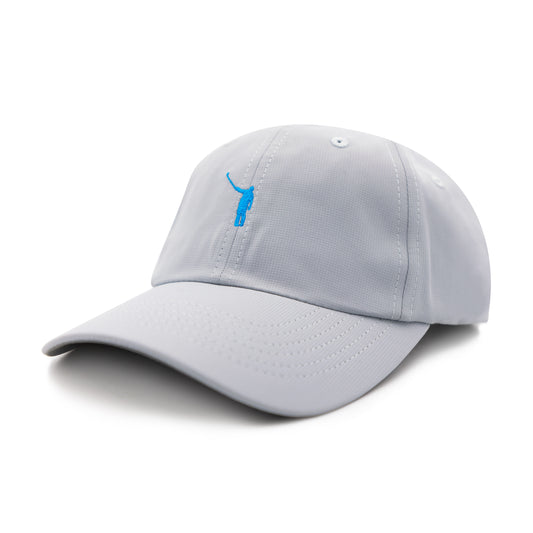 The No Laying Up Small Fit Performance Hat | Fog w/ Summer Blue Wayward Drive