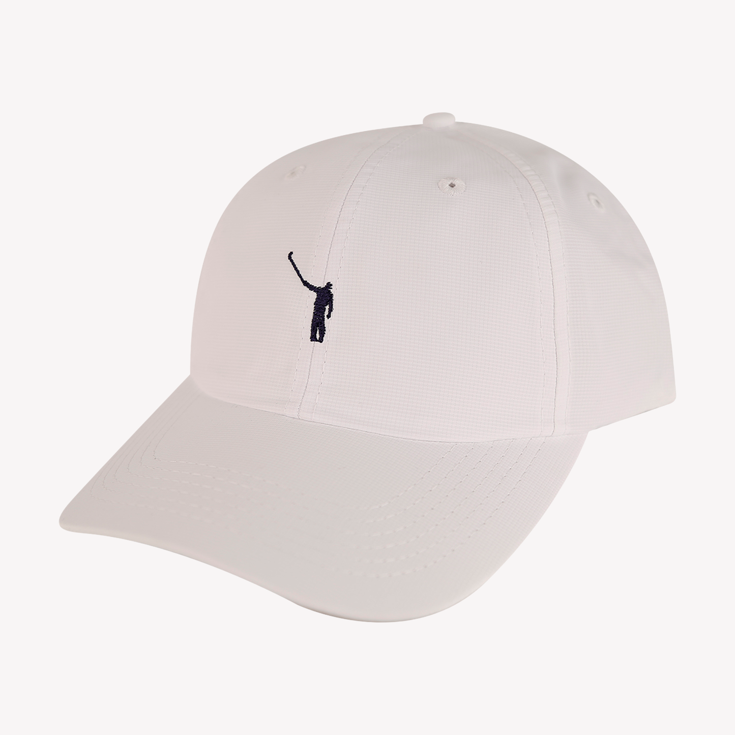 The No Laying Up Performance Hat | White w/ Navy Logo