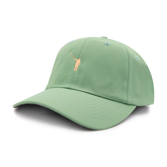 The No Laying Up Small Fit Performance Hat | Laurel Green w/ Pale Melon Wayward Drive