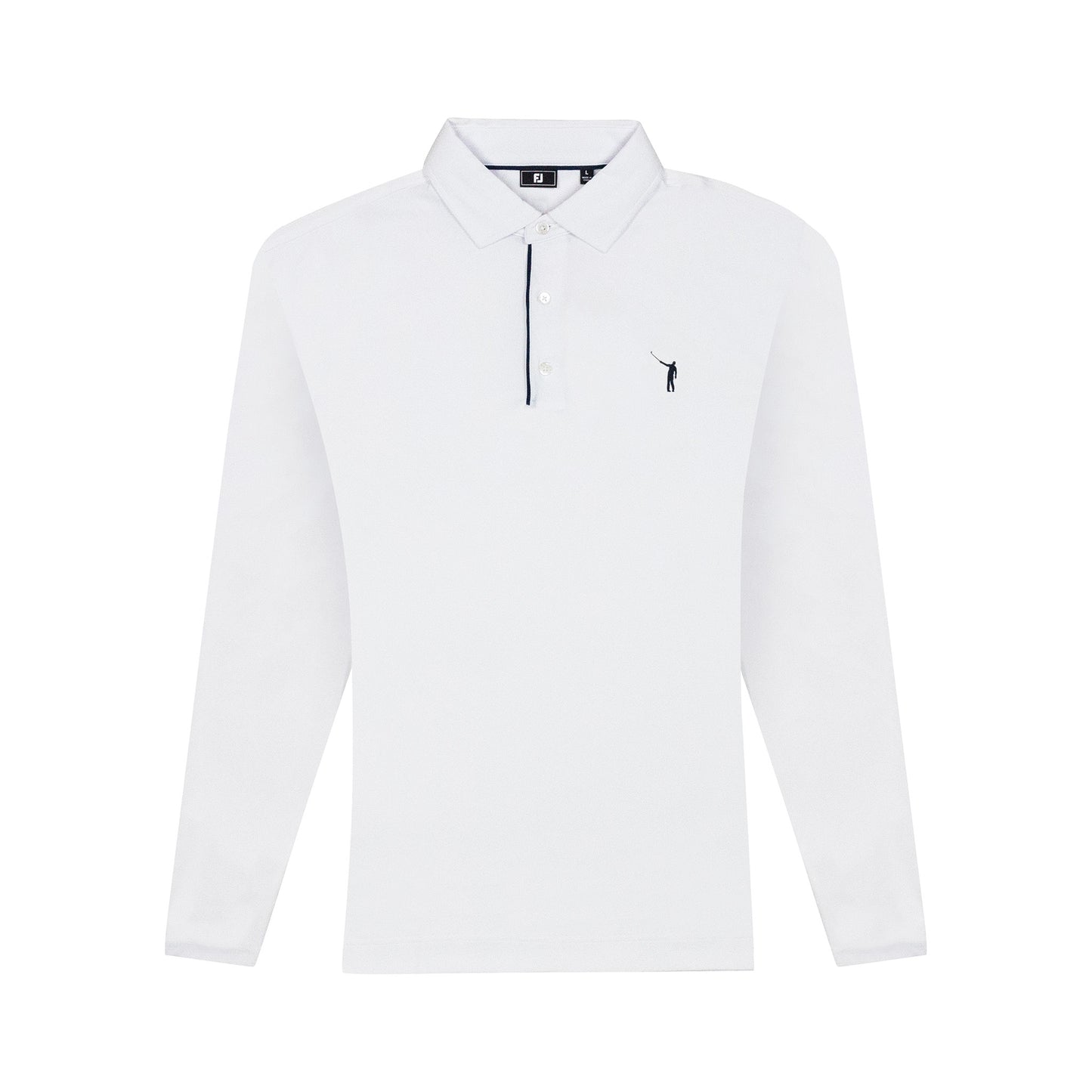 NLU x FJ Long Sleeve Sun Protection Polo | White