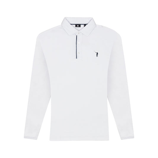 NLU x FJ Long Sleeve Sun Protection Polo | White