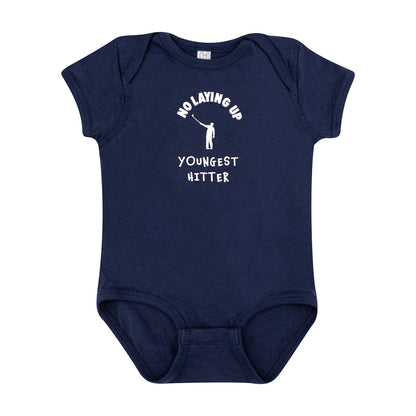 No Laying Up "Youngest Hitter" Onesie | Navy