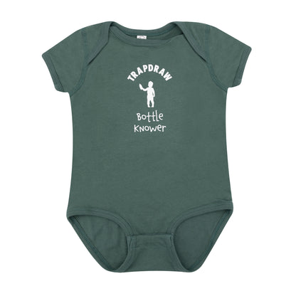TrapDraw "Bottle Knower"  Onesie | Basil Green