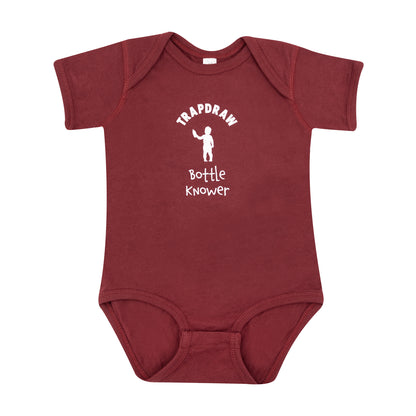 Trapdraw "Bottle Knower"  Onesie | Maroon