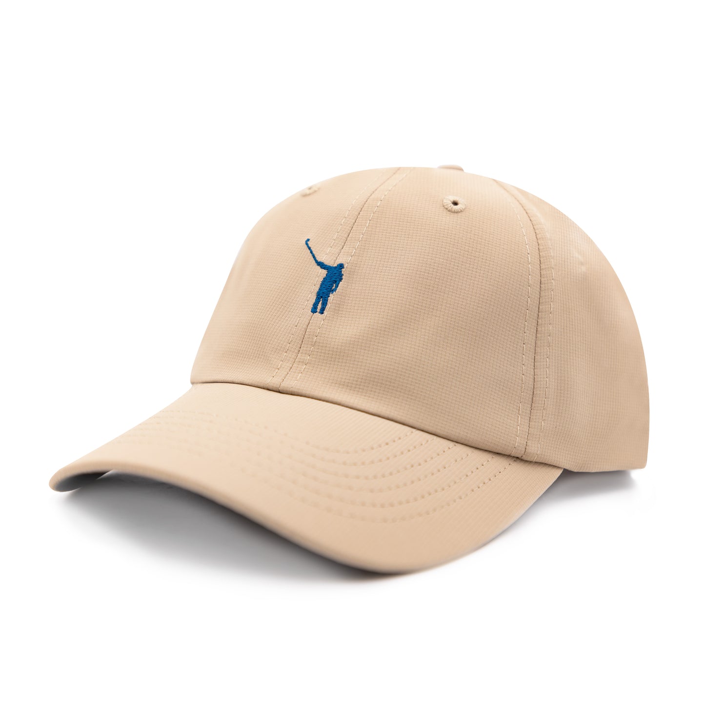 The No Laying Up XL Performance Hat | Khaki w/ Teal Wayward Drive