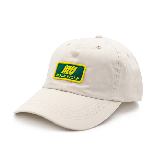 NLU Spring Airline Dad Hat - Imperial Zero| Putty w/ Green & Yellow Patch