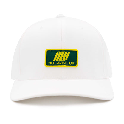NLU Spring Airline ProFormance Hat | White w/ Green & Yellow Patch