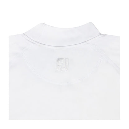 NLU x FJ Performance Golf Mock - Long Sleeve | White
