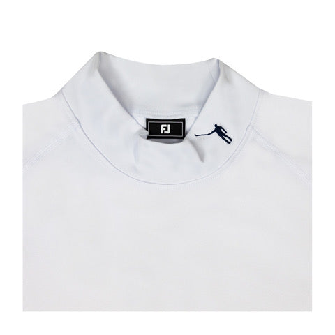NLU x FJ Performance Golf Mock - Long Sleeve | White