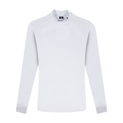 NLU x FJ Performance Golf Mock - Long Sleeve | White