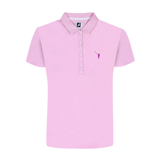 NLU x FJ Ladies Solid Short Sleeve Polo | Light Pink