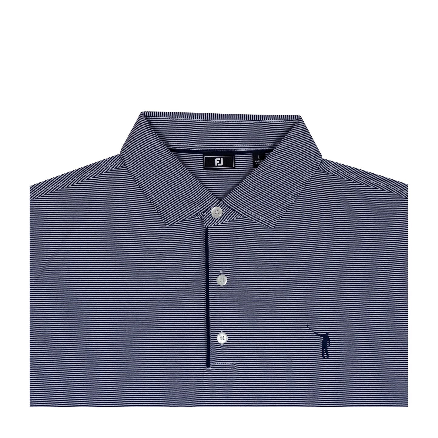 NLU x FJ Long Sleeve Sun Protection Polo | Navy & White