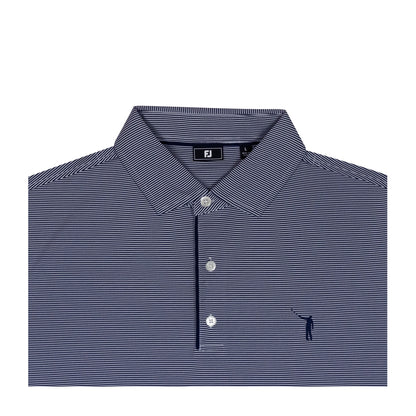 NLU x FJ Long Sleeve Sun Protection Polo | Navy & White
