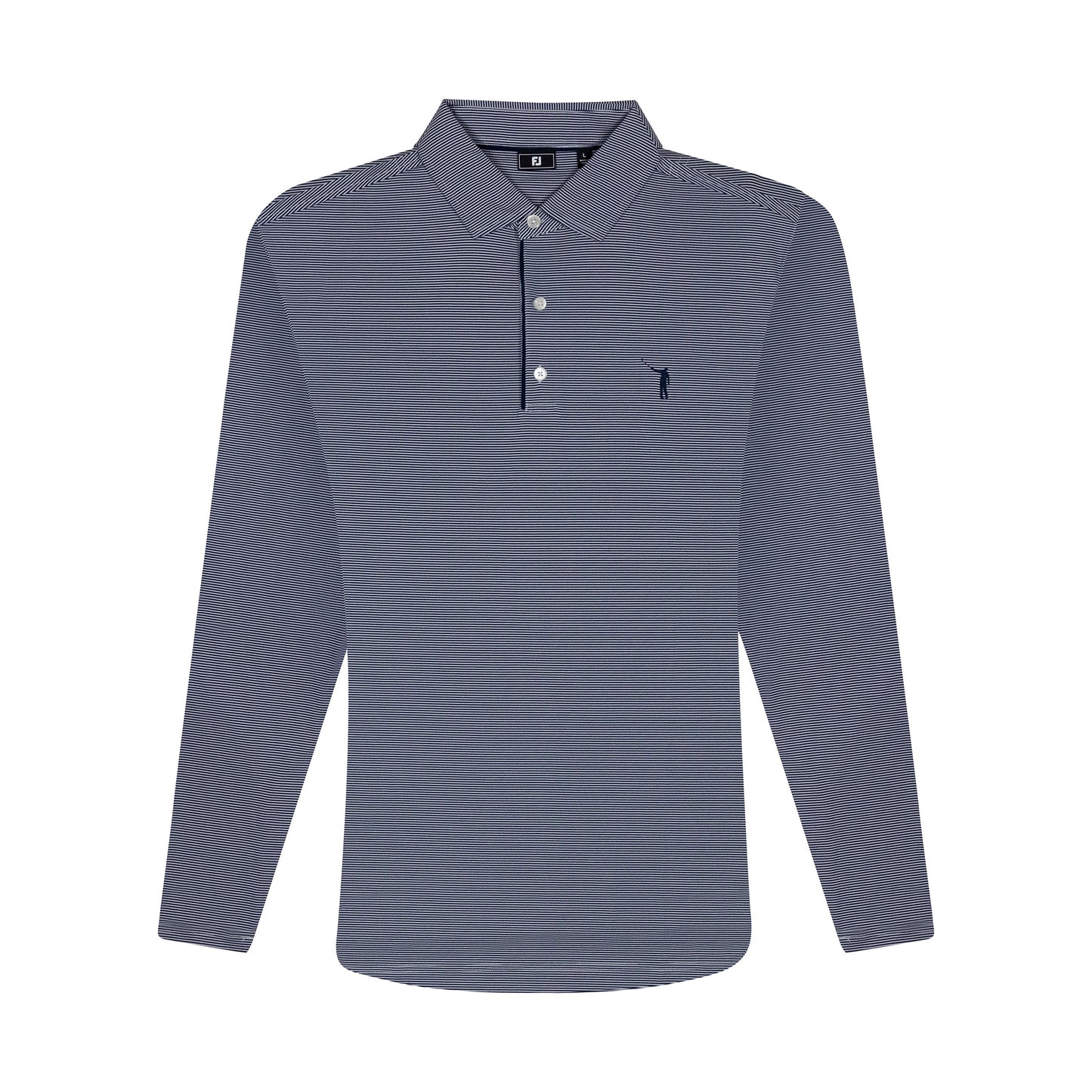 NLU x FJ Long Sleeve Sun Protection Polo | Navy & White