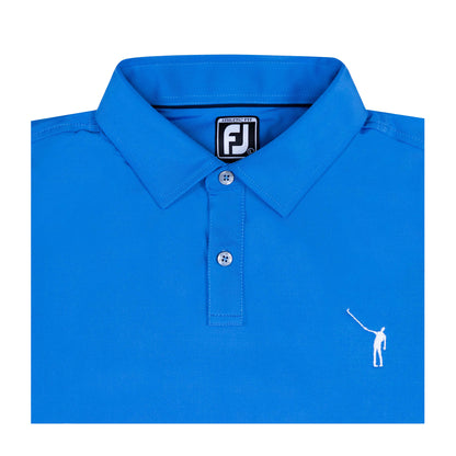 NLU x FJ Solid Lisle Polo | Indigo (Athletic Fit)