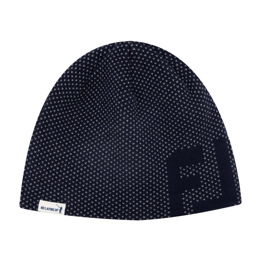 NLU X FJ Knit Beanie Hat | Navy