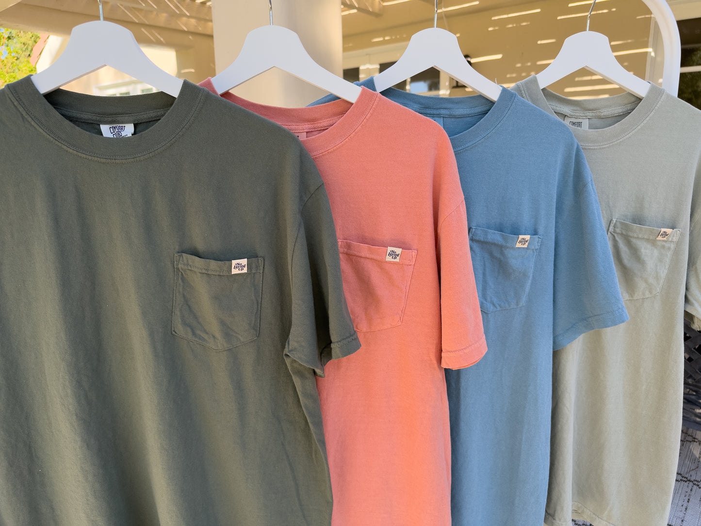 No Laying Up Minimalist Pocket T-shirt | Sandstone