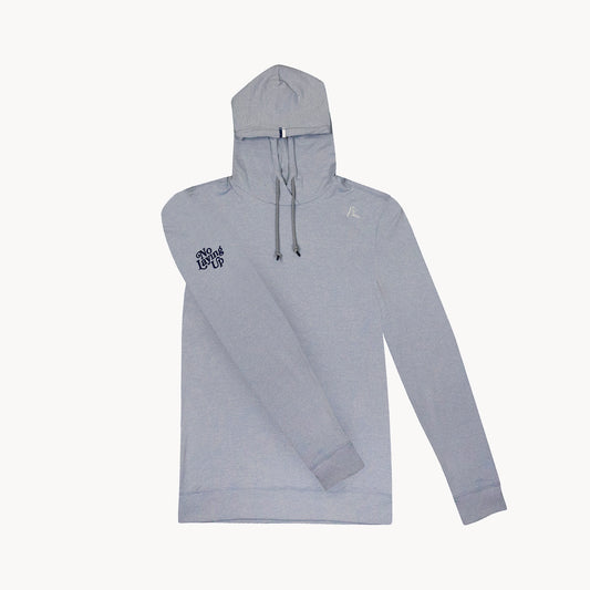 NLU x Rhoback Hoodie | Heathered Ice Pick Blue