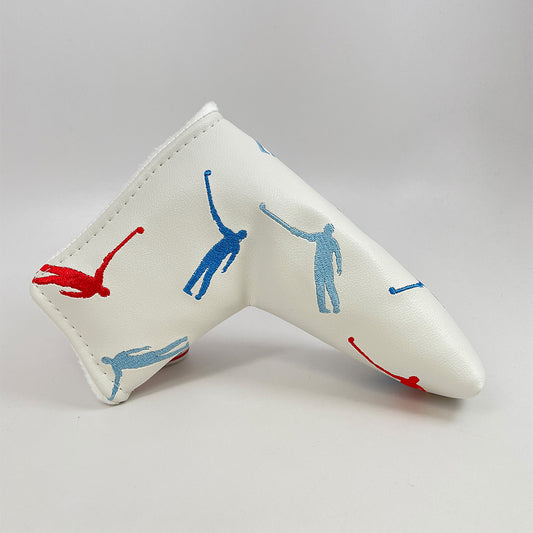 NLU Dancing Waywards Blade Putter Cover | White w/ Blues and Red
