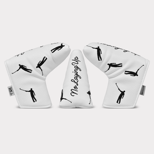 No Laying Up Dancing Waywards Blade Putter Cover | White