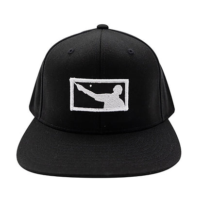 NLU "Hitter Blanco" Patch Hat | Black and White on Black Snapback Flexfit