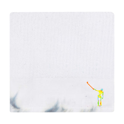 NLU Club Towel | Tie Dye with Neon Wayward Skeleton