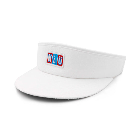 NLU Terrycloth Tour Visor | Summer NLU patch on White