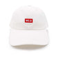 NLU Patch Dad Hat | Small Red NLU patch on White