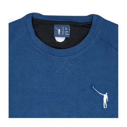 No Laying Up Textured Crew Neck Pullover | Navy