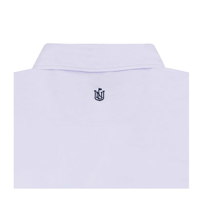NLU Performance Polo | White w/ Navy Logo