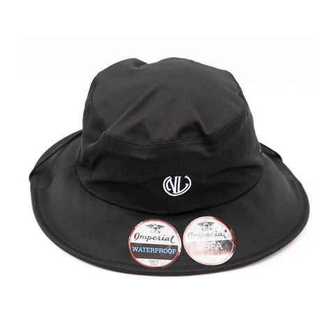 NLU Monogram Bucket Rain Hat | Black – No Laying Up