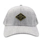 Green & Black Retro Diamond Patch Hat | Heather Grey Adjustable Flexfit