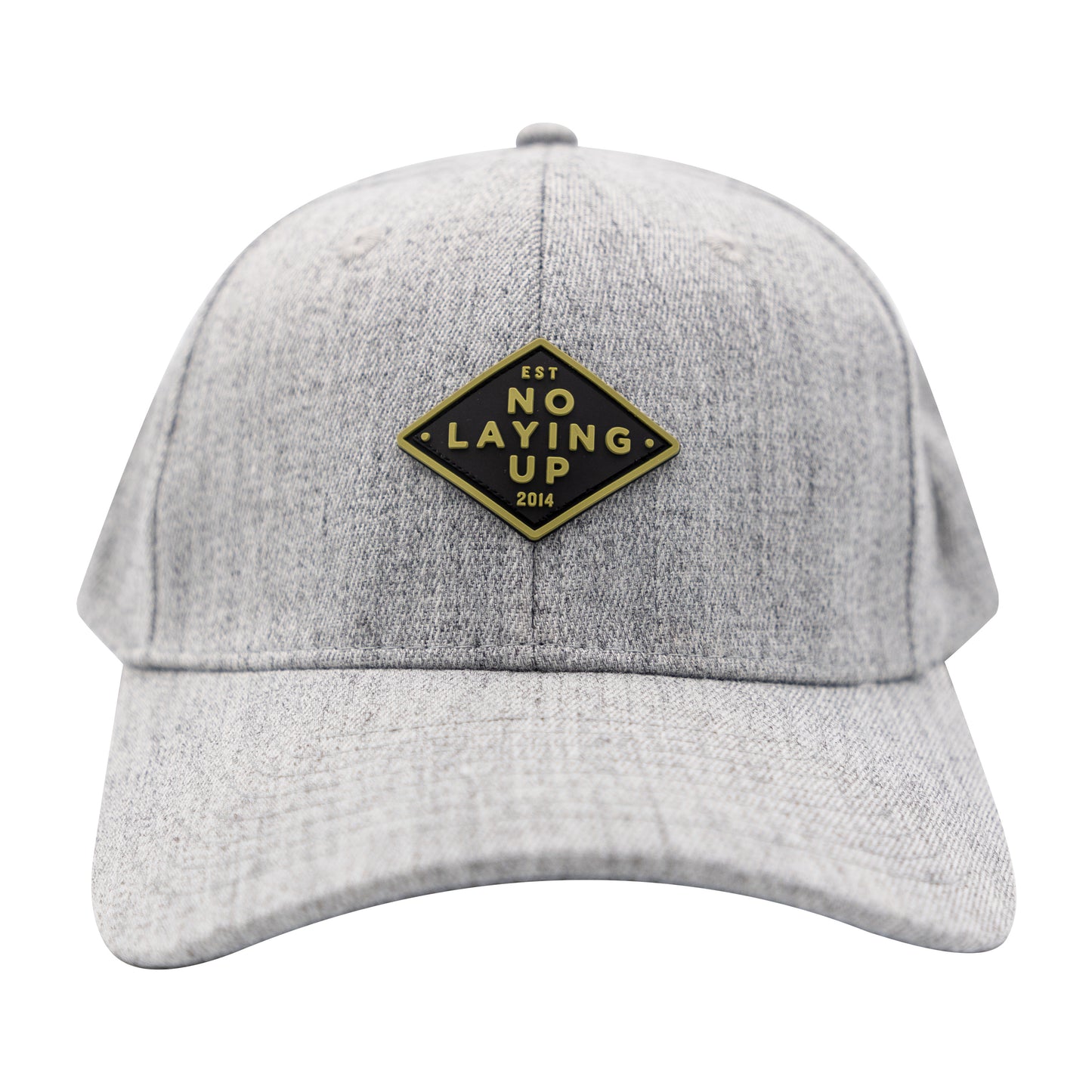 Green & Black Retro Diamond Patch Hat | Heather Grey Adjustable Flexfit