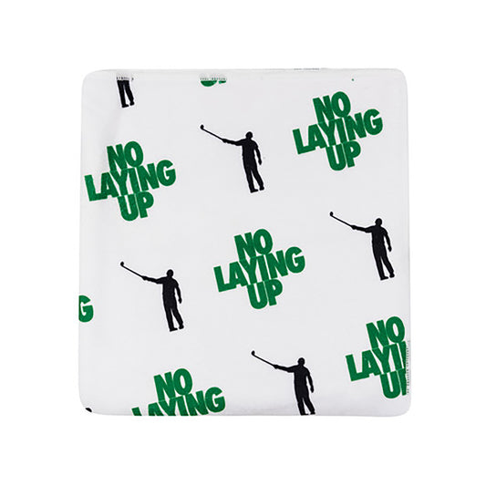 No Laying Up Logo Towel | Green & Black
