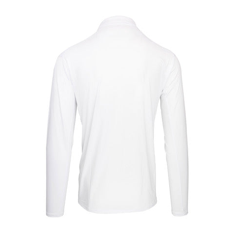NLU Long Sleeve Tech Polo | White – No Laying Up