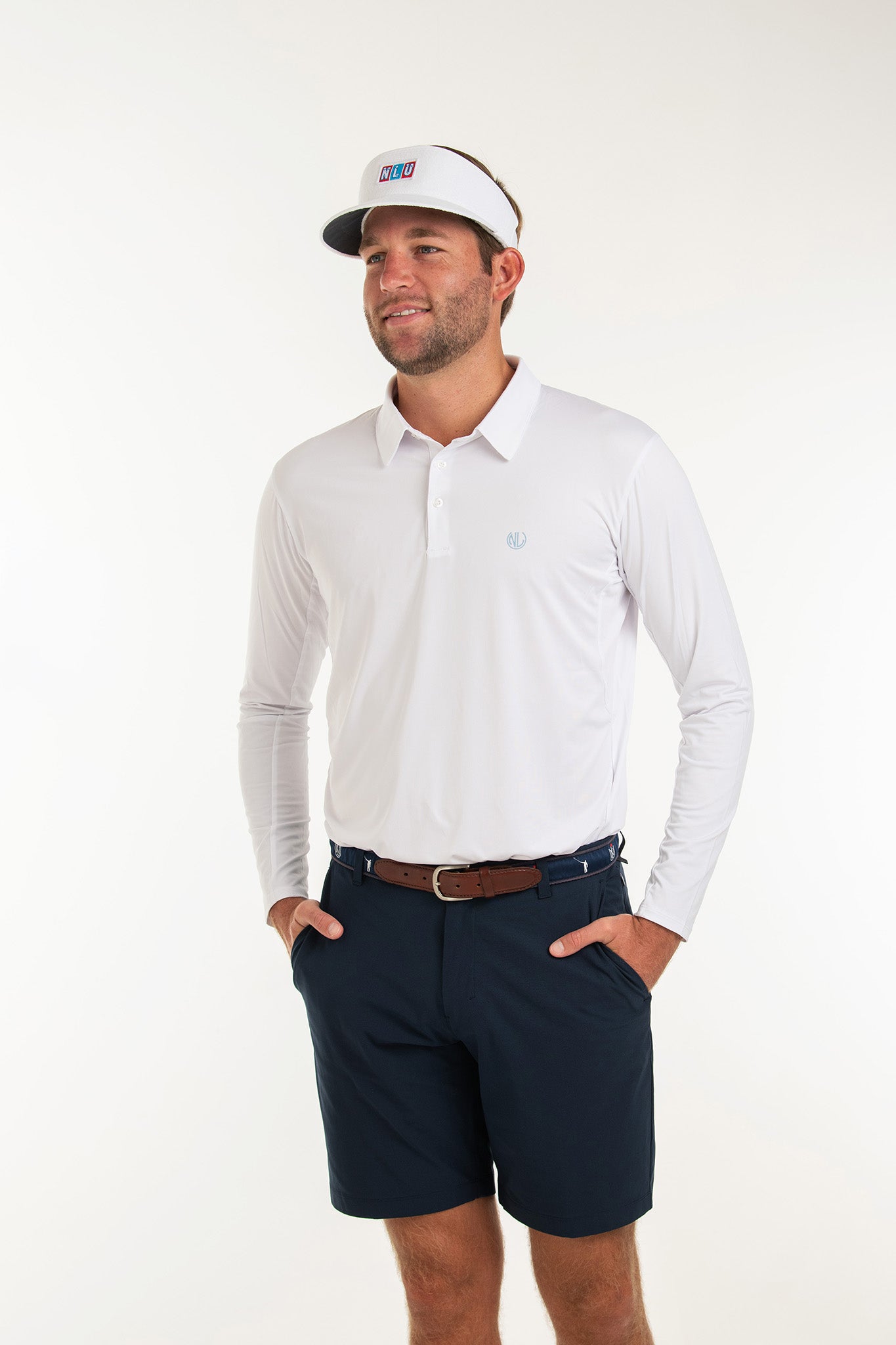 Long sleeve sale polo with shorts