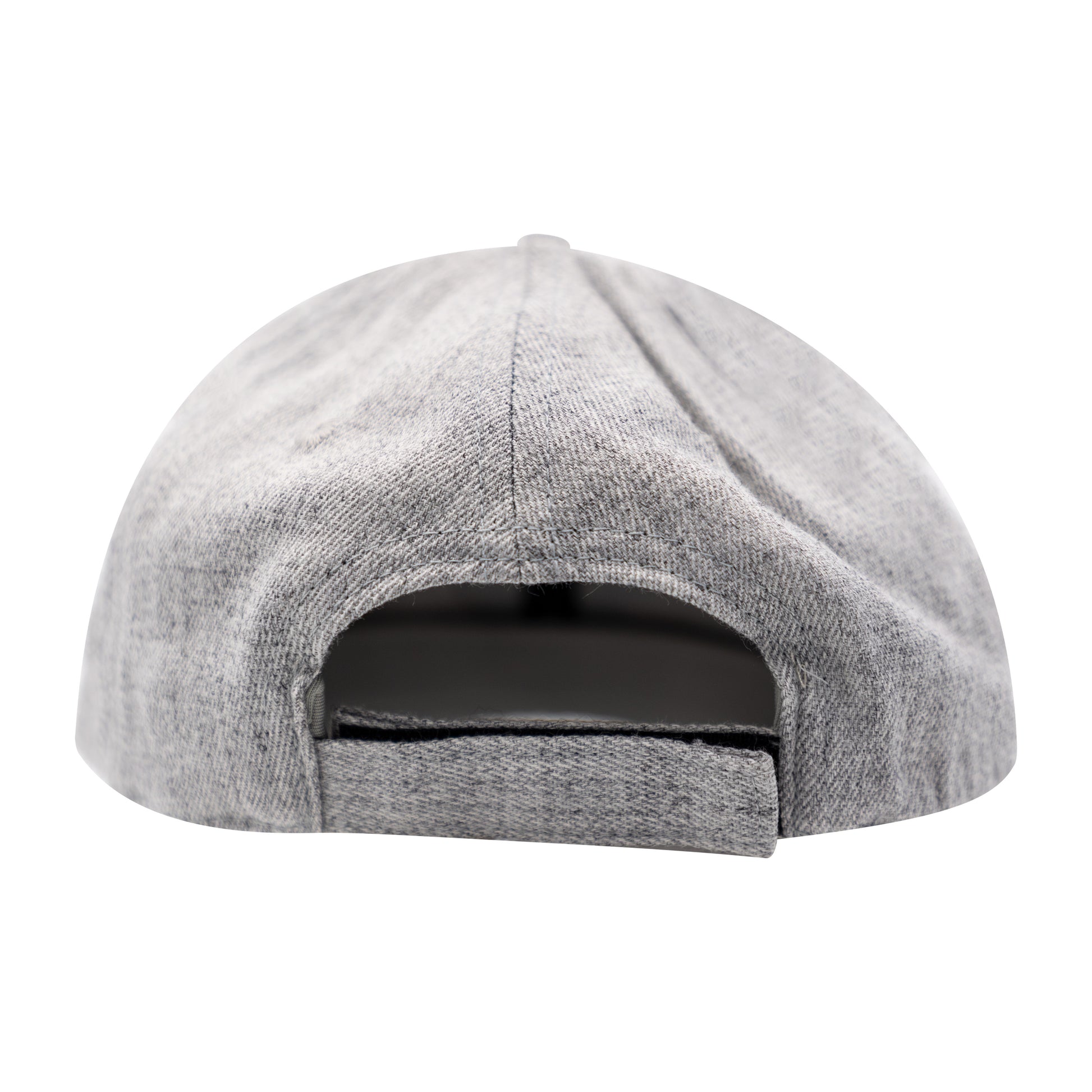 – Grey Heather Laying Patch No Monogram Hat Leather Adjustable Up | Flexfit NLU