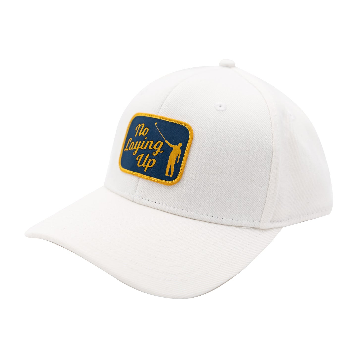 NLU Retro Patch Hat | White Adjustable Flexfit