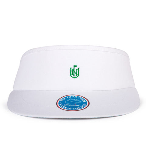 NLU Crest Visor |  White w/ Green Crest