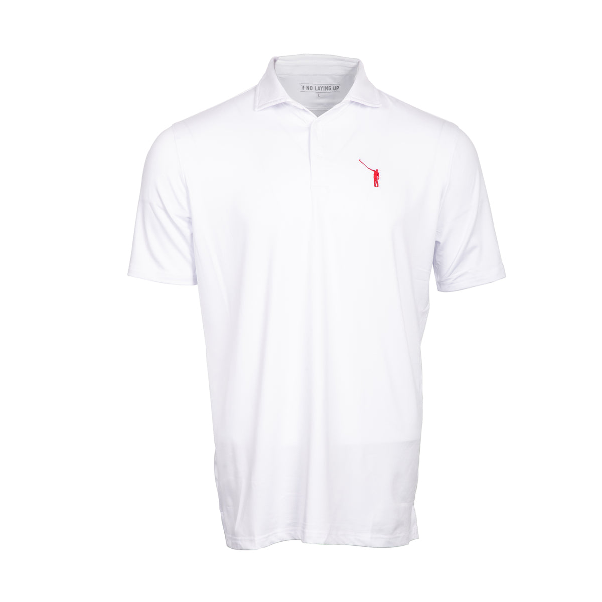 NLU Performance Polo | White w/ Red Logo