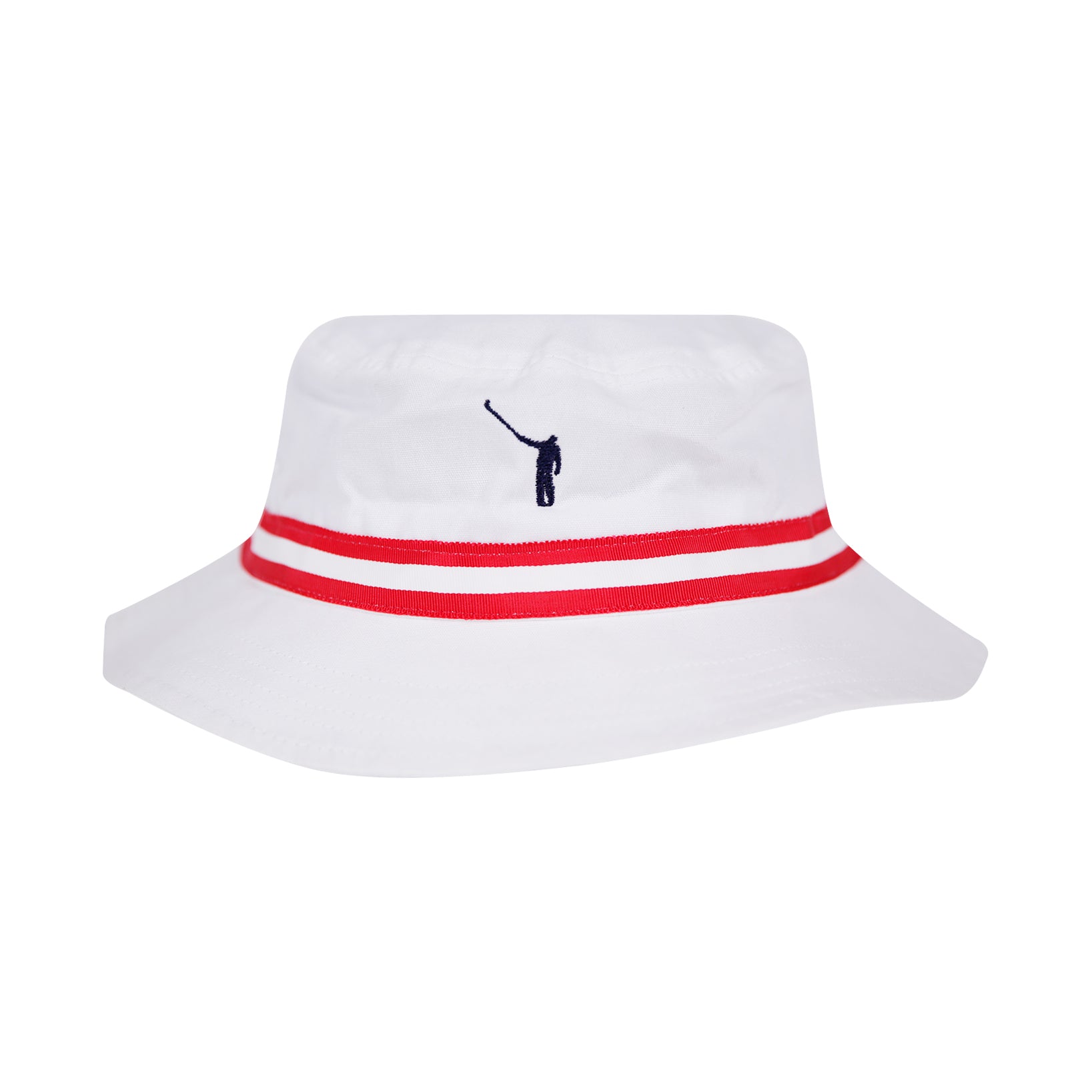 The No Laying Up Bucket Hat | Red & White Medium