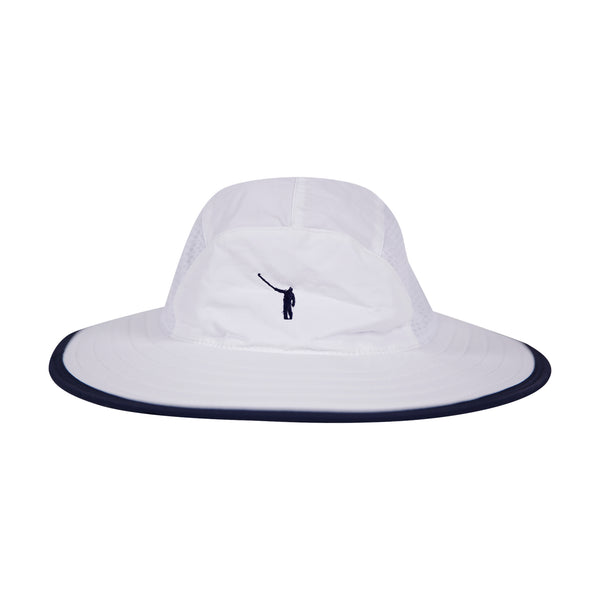NLU Big Bucket | White w/ Navy Brim – No Laying Up