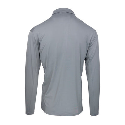 NLU Long Sleeve Tech Polo | Grey