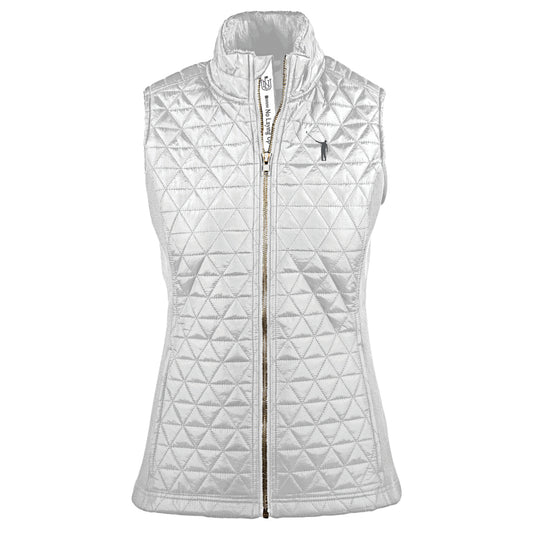 NLU + Levelwear Ladies Quilted Vest | White