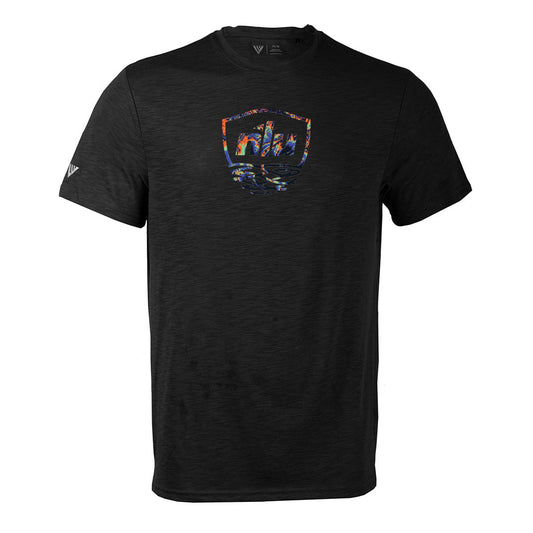 Nest T-Shirt by Levelwear | Black w/ Acid Drop Logo