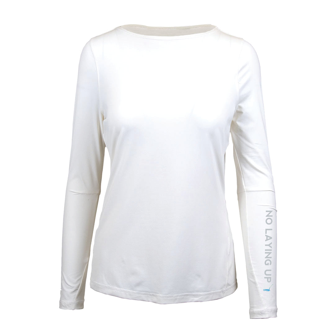 NLU + Levelwear Ladies Technical Long Sleeve | White