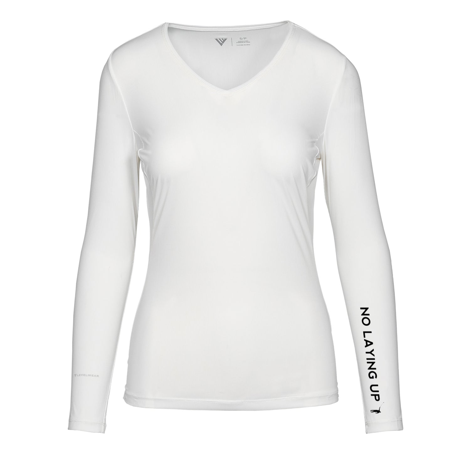 NLU + Levelwear Ladies Skye Base Layer Long Sleeve | White