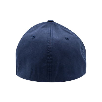 No Laying Up XXL Patch Hat | Navy FlexFit with Gold and Navy Retro Rectangle Patch